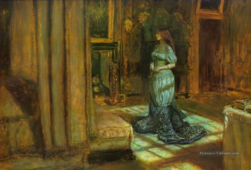  lit Tableaux - veille de st agnus préraphaélite John Everett Millais